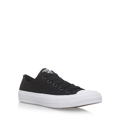 Converse Black 'Ctas II Low' flat lace up sneakers